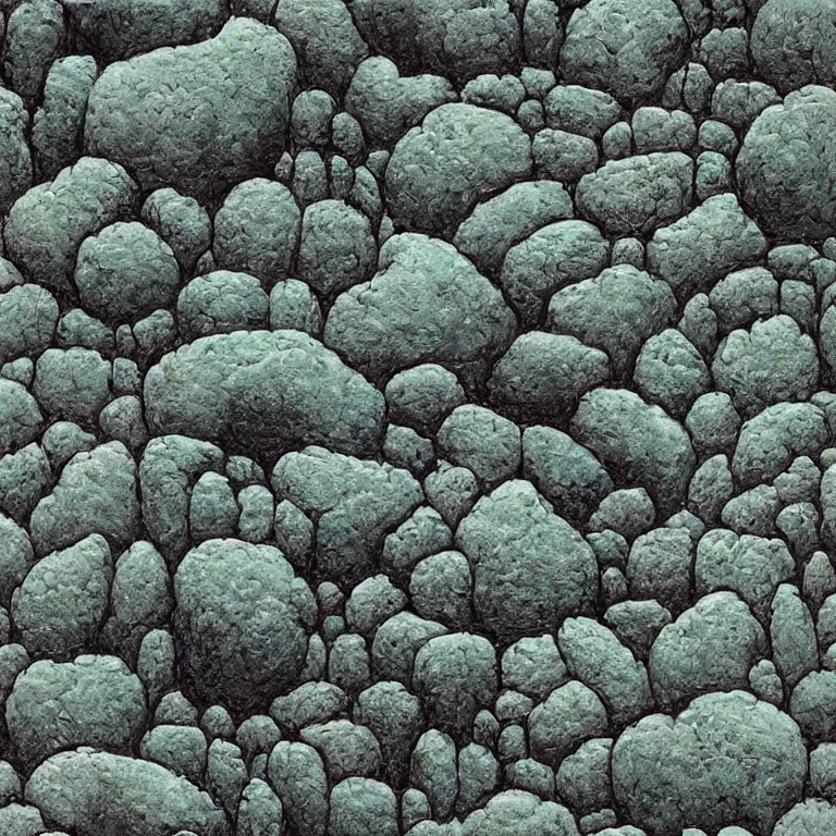 Prompt: seamless rock pattern, very detailed painting by beksinski