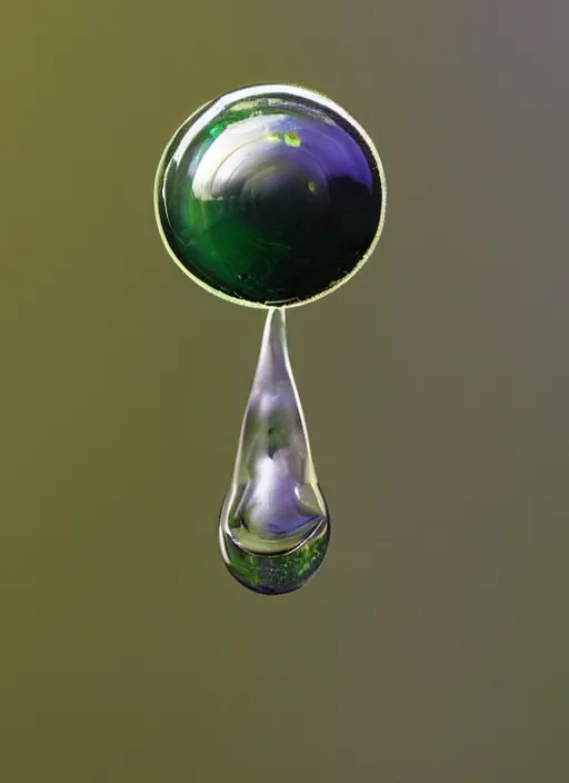 Prompt: portrait of a stunningly beautiful water drop, [ * ]