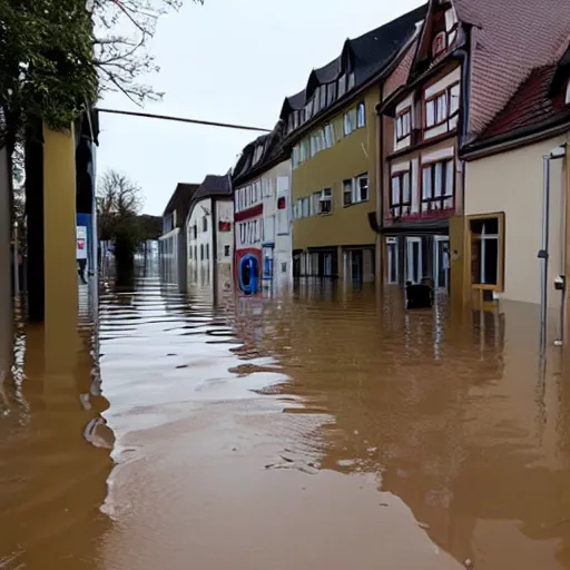 Image similar to a commercial about the prevention of german towns being flooded