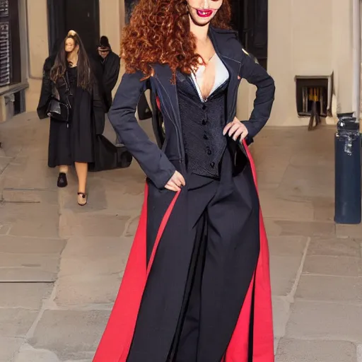 Image similar to Eleni Foureira dressed as Hermione