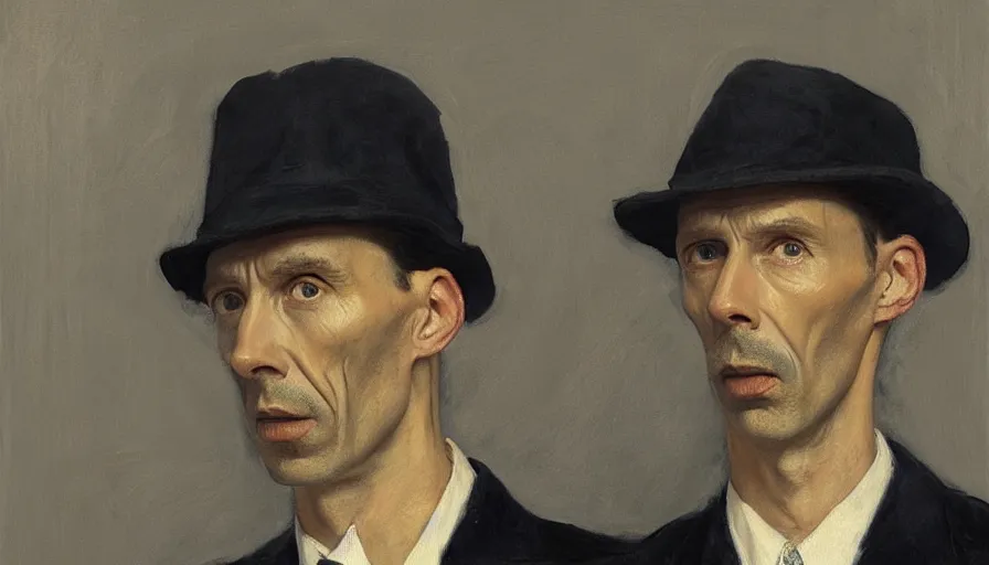 Image similar to painting by borremans, sherlock holmes, detailed, stunning