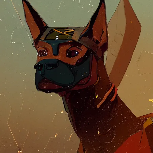 Prompt: anubis as a boxer by victo ngai and andreas rocha and greg rutkowski trending on artstation unreal engine 8 k hd wallpaperjpeg artifact blur