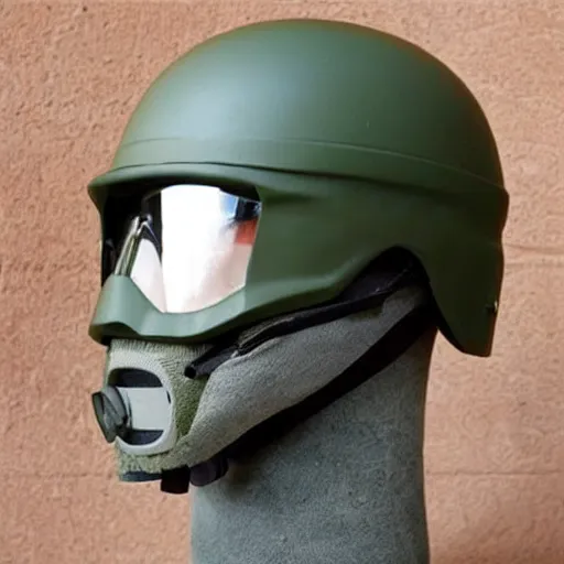 Image similar to agressive military Helmet