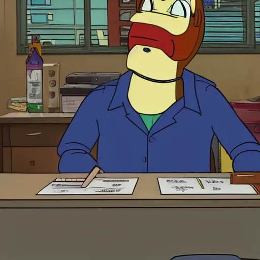 Image similar to bojack horseman starring in better call saul