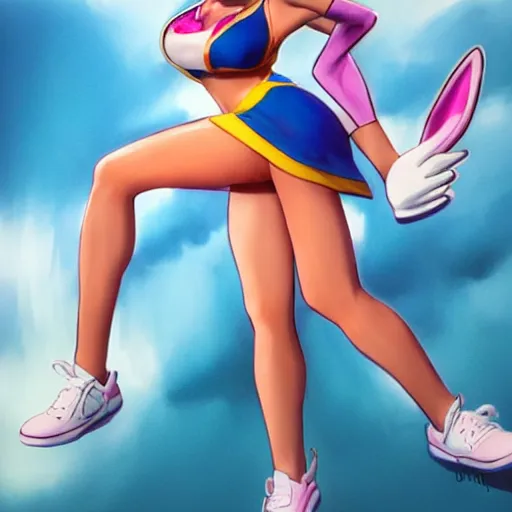 Image similar to lola bunny cosplay by artgerm