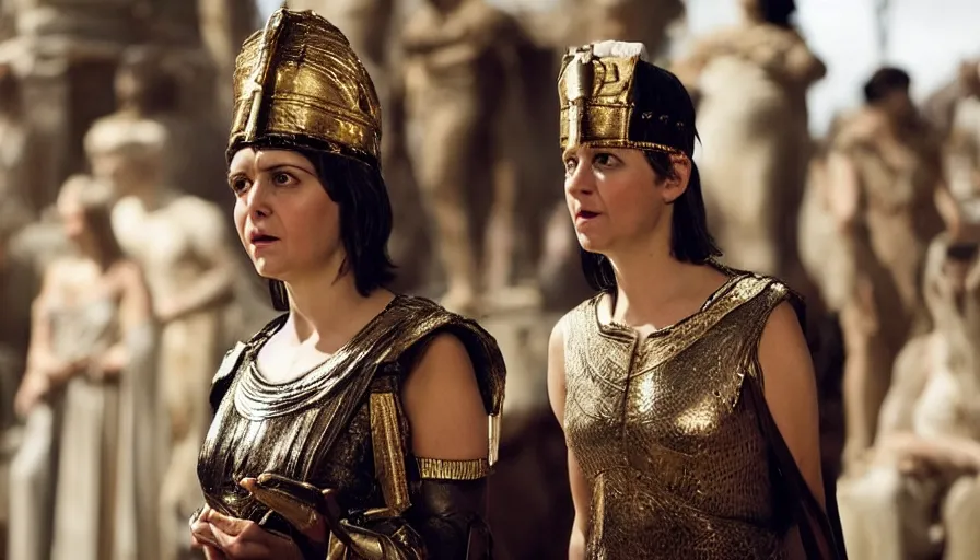 Image similar to alexandra d'addario as cleopatra in a movie