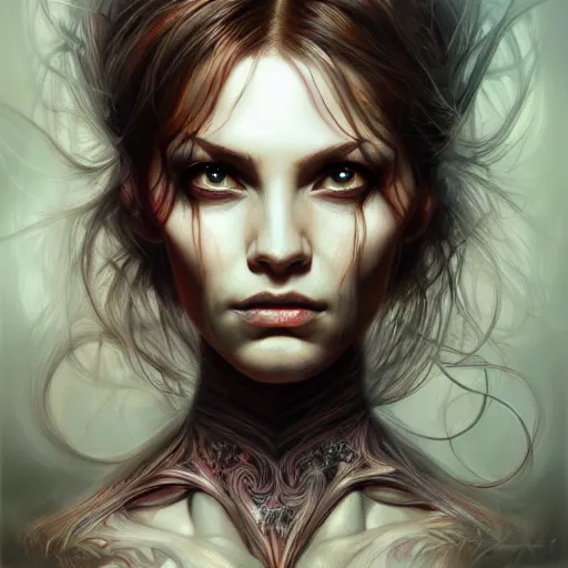 Image similar to Metamorphosis, portrait, fantasy, horror, intricate, highly detailed, digital painting, trending on artstation, sharp focus, illustration, style of Stanley Artgerm