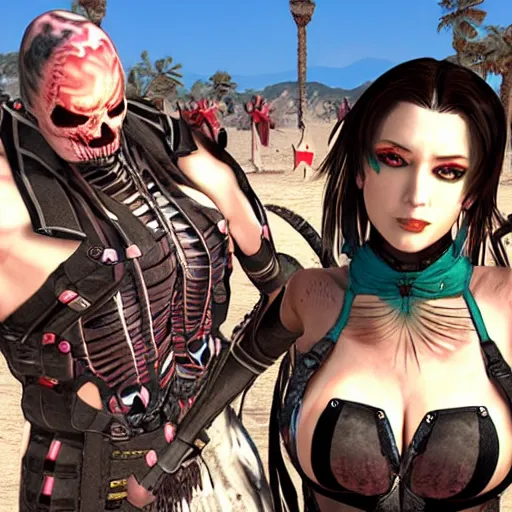 Image similar to dead of alive video game team ninja on the playa