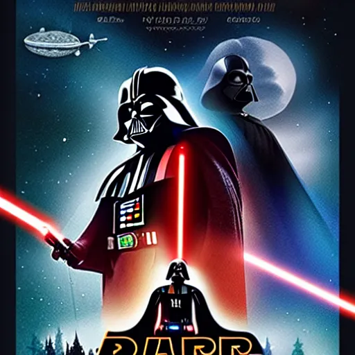 A Poster Of A Film Featuring Darth Vader, Rick 