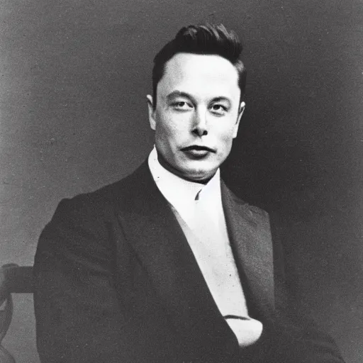 Prompt: elon musk 1 9 0 0 s photo