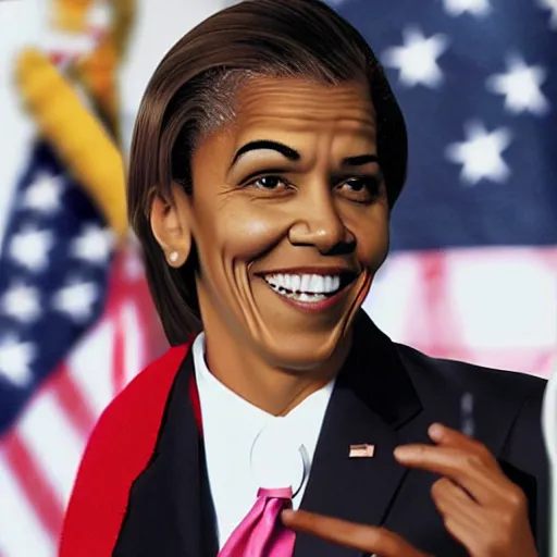 Prompt: female version of obama