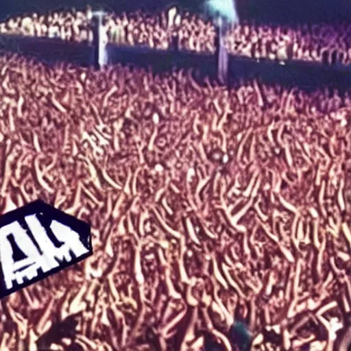 Image similar to Rage Against the Machine, live 1993, live at Lollapalooza, Tom Morello, Zack de la Rocha, VHS quality