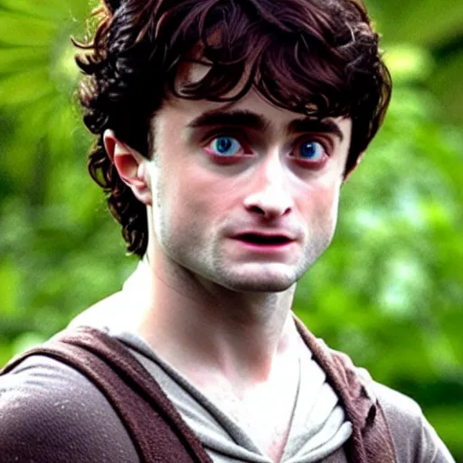 Image similar to Daniel Radcliffe as Frodo
