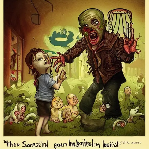 Image similar to “ sensual nurse vaccinating zombie childs in a hospital, fantasy, artwork ”