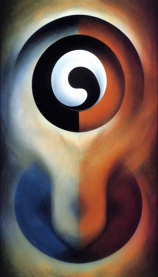 Image similar to Abstract representation of ying Yang concept, by Brian Froud