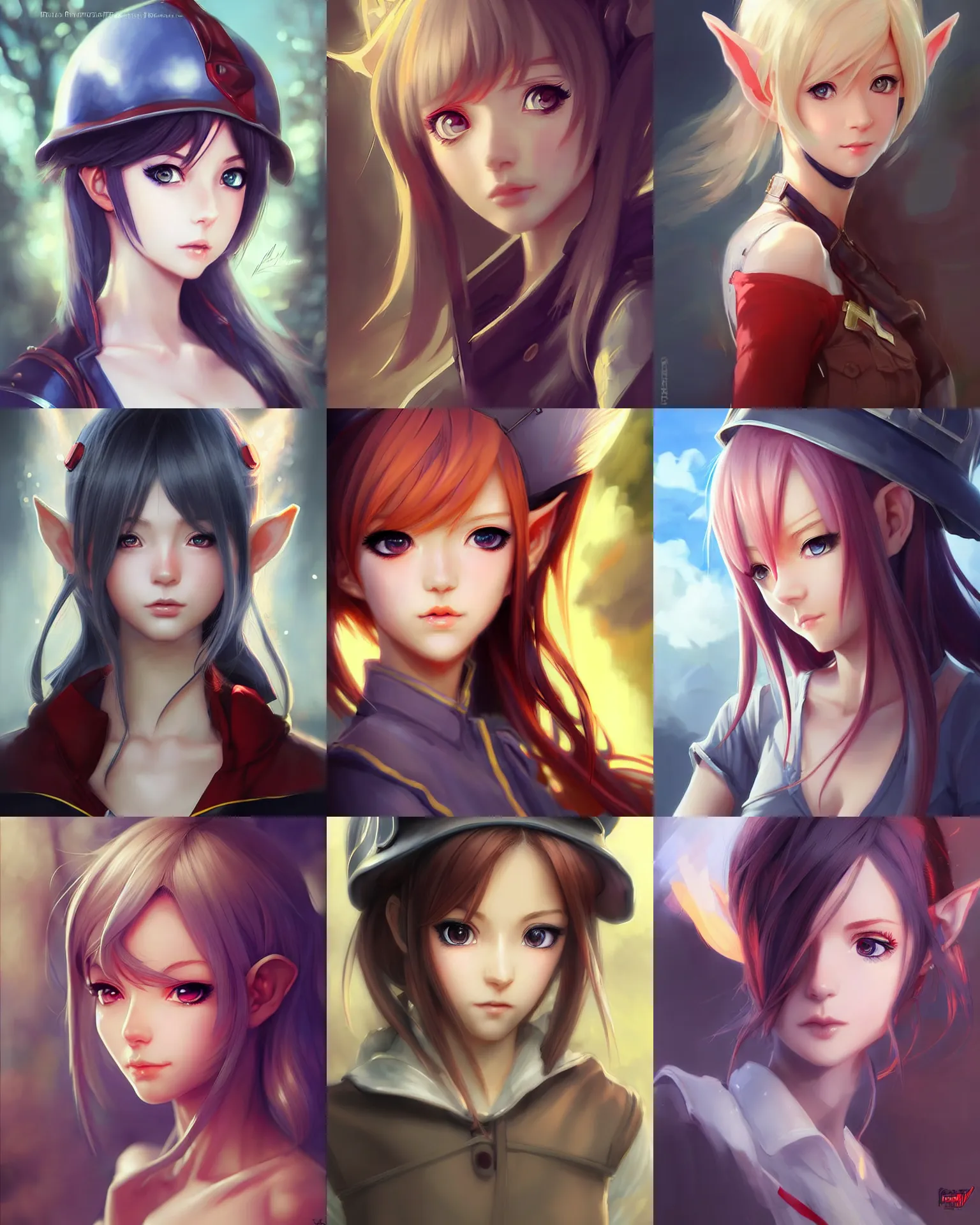 Prompt: portrait Anime elven firefighter girl, cute-fine-face, pretty face, realistic shaded Perfect face, fine details. Anime. realistic shaded lighting by Ilya Kuvshinov Giuseppe Dangelico Pino and Michael Garmash and Rob Rey, IAMAG premiere, aaaa achievement collection, elegant, fabulous, eyes open in wonder