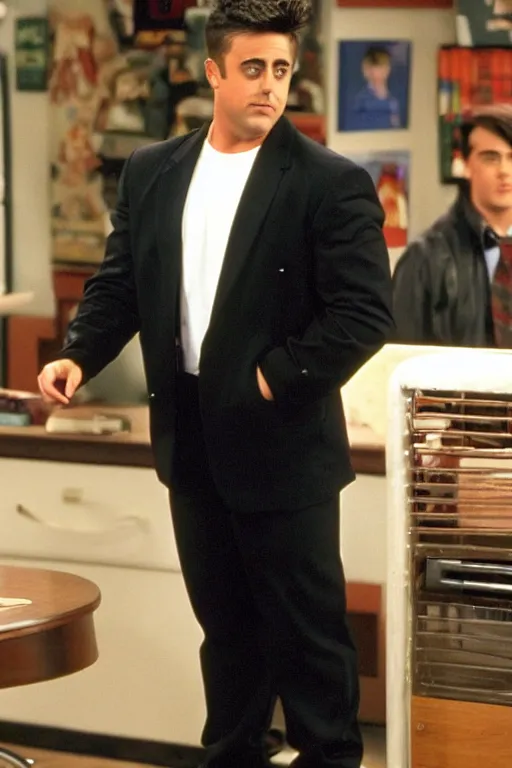 Prompt: 9 0 s matt leblanc in glee ( 2 0 0 9 ) season 1 joey tribbiani