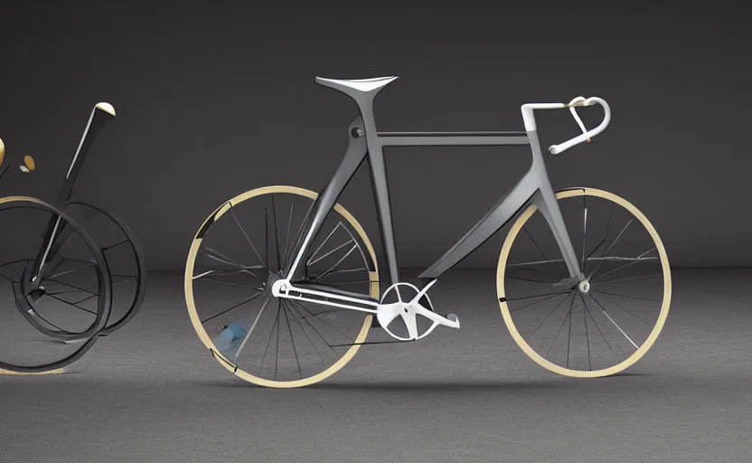 Image similar to Concept bicycle designed by Tesla, professional photo