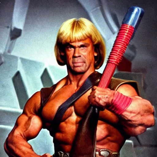 Image similar to HeMan 80 years old