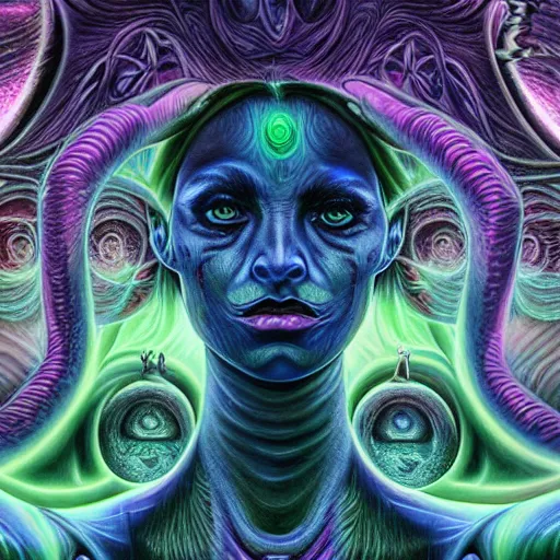 photorealistic eldritch devil goddess as a dmt entity | Stable ...