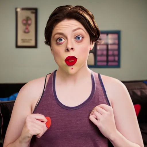 Image similar to rachel bloom makes a fake boyfriend out of old socks, ultra detailed, 8 k resolution, ultrarealistic