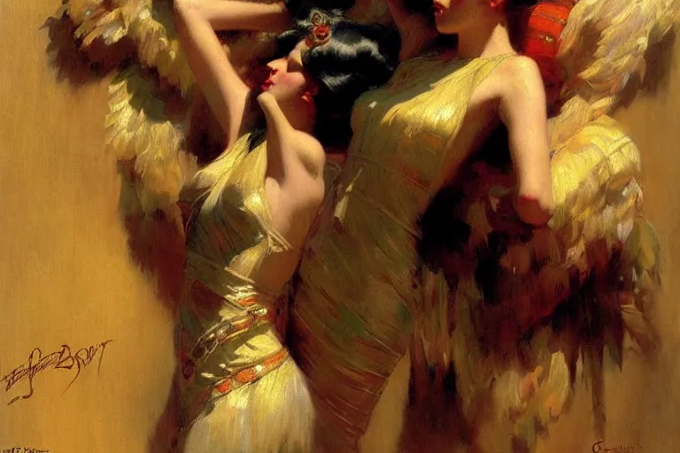 Prompt: artdeco, painting by gaston bussiere, craig mullins, j. c. leyendecker