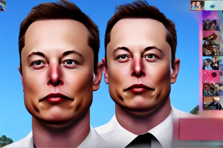 Image similar to a screenshot of elon musk in the video game in the sims. character customization, close up, 3 d rendering. unreal engine. amazing likeness. very detailed.