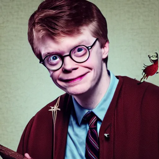 Image similar to Hank Green as Harry Potter