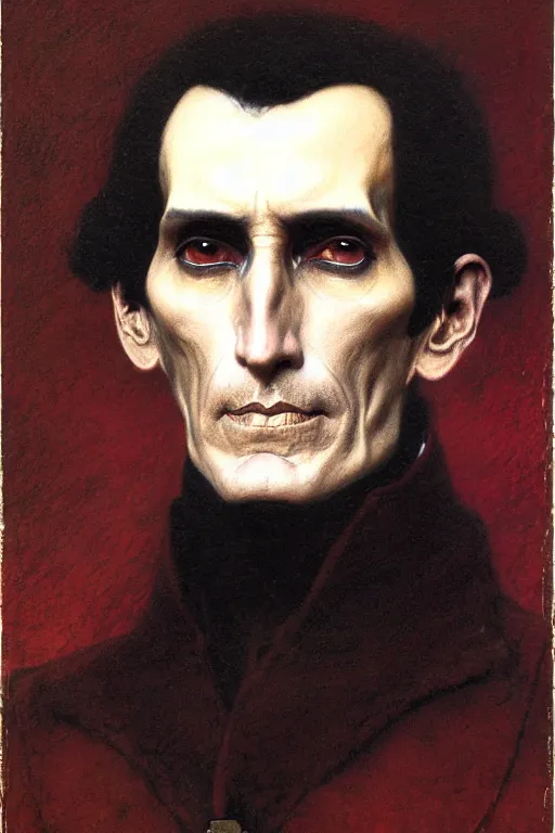 Prompt: a portrait of simon bolivar by wayne barlowe, gustav moreau, goward,  Gaston Bussiere and roberto ferri, santiago caruso, and austin osman spare, occult art