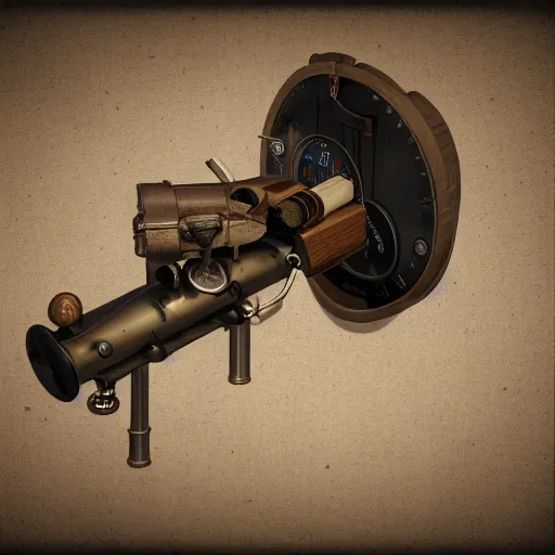 Prompt: ophthalmoscope, steampunk, blueprints, vintage, sketch, photorealistic, intricate, detailed, 4k, octane render