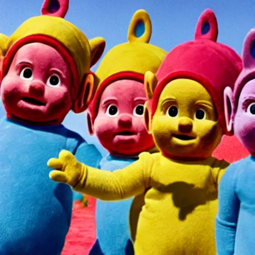 Image similar to teletubbies swat a mafia family