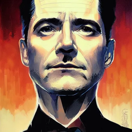 a beautiful portrait of Agent Cooper by Greg Rutkowski | Stable Diffusion