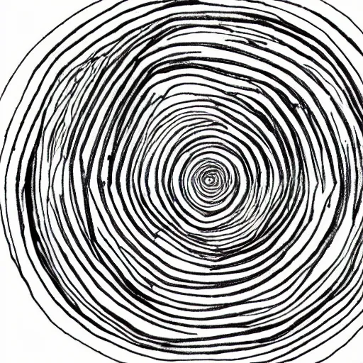 Prompt: perfect circle, pen scetch handdrawn
