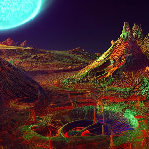 Image similar to dmt universe, concept art, aesthetic octane render, 8k HD resolution