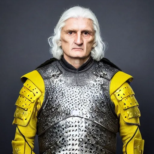 Image similar to Oleg Tinkoff as aemon targaryen wearing a dragon armor, realistic, art