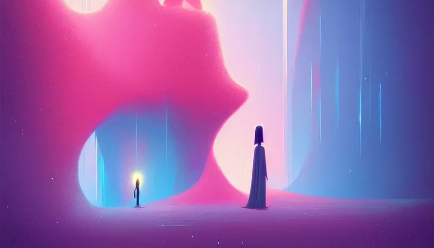 Image similar to girlfriend alone, lost in a beautiful artwork by christopher balaskas, vivid, detailed, masterpiece