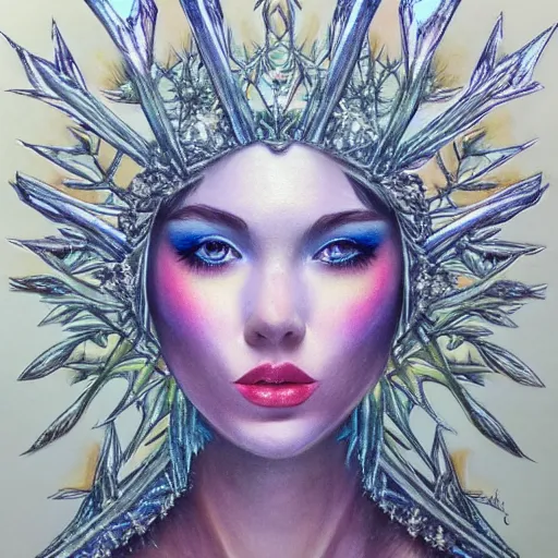 Colored pencil art on paper, highly detailed, artstation, Prism