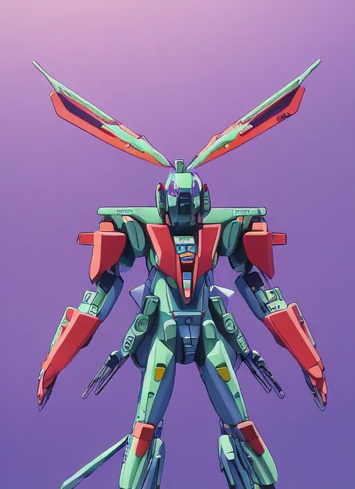 Image similar to isometric concept gundam macross evangelion, detailed hatching, diagram specifications notations, by alex pardee, 3 d cg, octane rendered, futuristic, 2 k aesthetic, 4 k, highly saturated colors