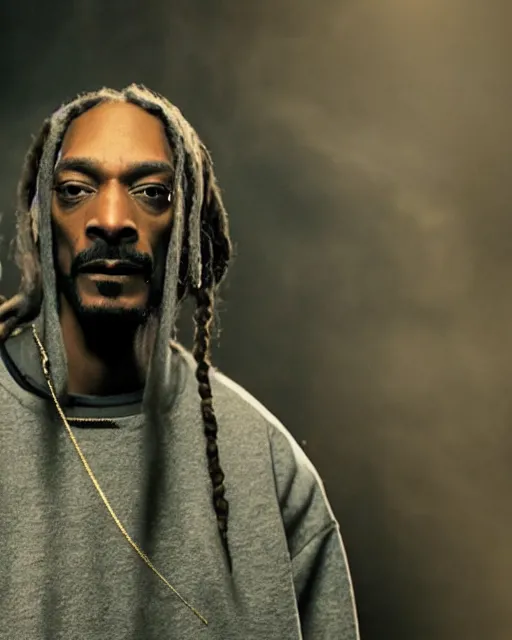 Prompt: Snoop Dogg in the role of Gandalf the Grey fight the Nazgul, film still, amazing short, 8K, IMAX, ultra detailed