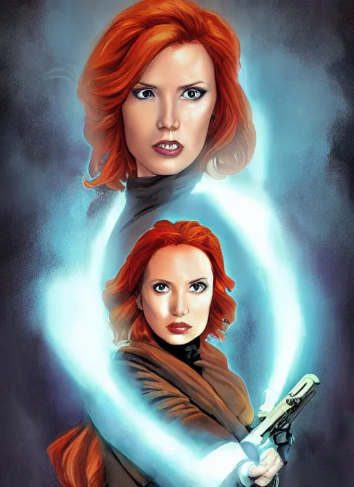 Image similar to mara jade skywalker, from star wars legends books, star wars portrait art