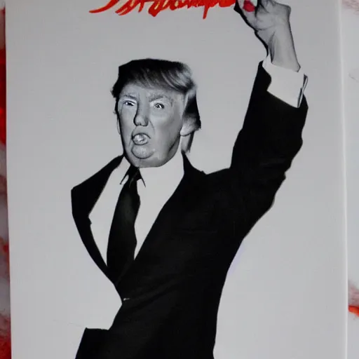 Image similar to hyper realistic photo of donald trump as a playboy model, proportional body