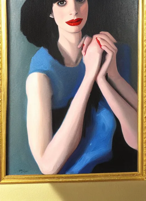 Prompt: oil painting portrait of emma roberts krysten ritter, by agnes lawrence pelton