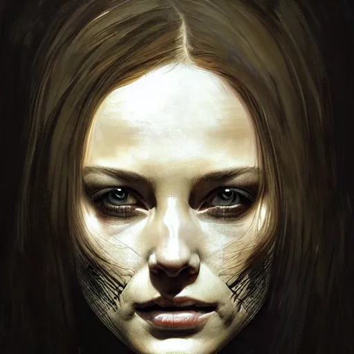 Image similar to symmetry!! portrait of a silhouette of a woman in the walking dead in the world of andrew wyeth, horror, fashion, dark!! intricate, elegant, highly detailed, digital painting, artstation, concept art, smooth, sharp focus, illustration, art by artgerm and greg rutkowski and alphonse mucha