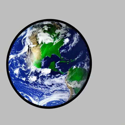 Image similar to the earth logo, black and white color