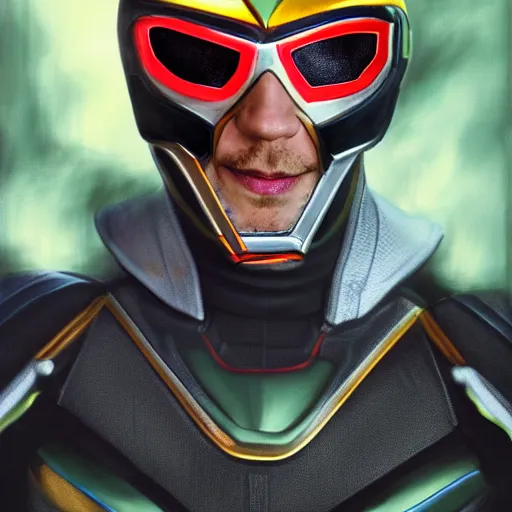 Prompt: realistic Portrait painting of Tom Hiddleston as Cyborg Power Ranger, made by Michaelangelo, physical painting, Sharp focus,digital art, bright colors,fine art, trending on Artstation, unreal engine.