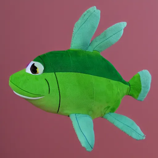 Image similar to a flounder plush doll