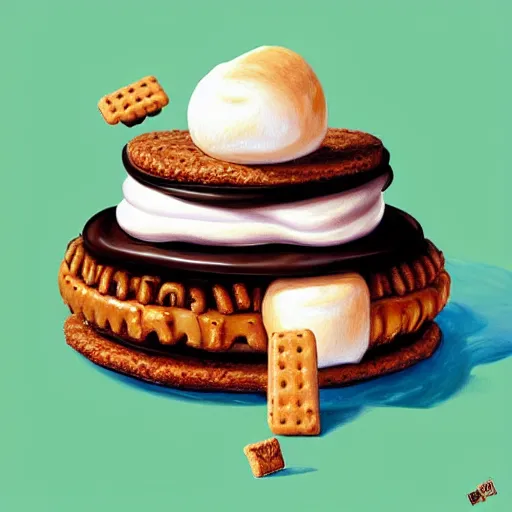 Drew Barrymore In A Smore Chocolate Marshmallow Stable Diffusion