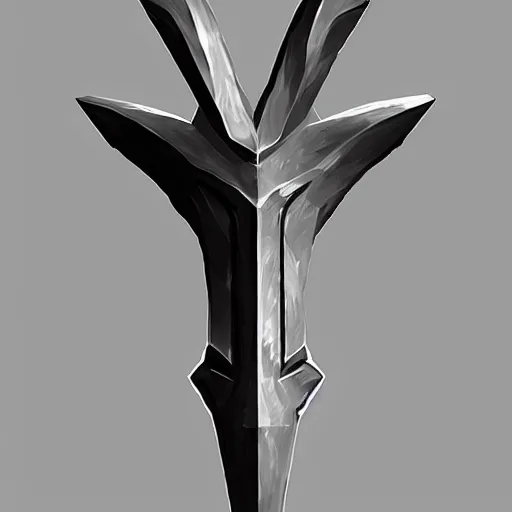 Prompt: low poly cosmic dagger concept art, high detail