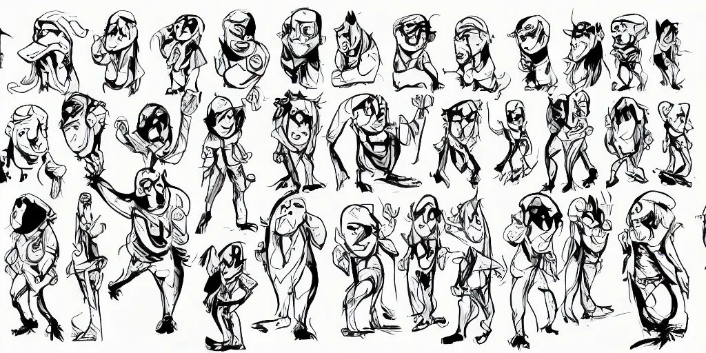 Image similar to character design sheet of the bananana man