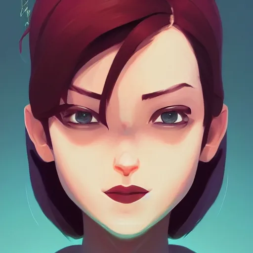 Image similar to face icon stylized minimalist pax, loftis, cory behance hd by jesper ejsing, by rhads, makoto shinkai and lois van baarle, ilya kuvshinov, rossdraws global illumination